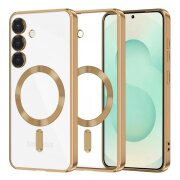 Husa MagSafe pentru Samsung Galaxy S25+ S936, Techsuit, Luxury Crystal, Aurie