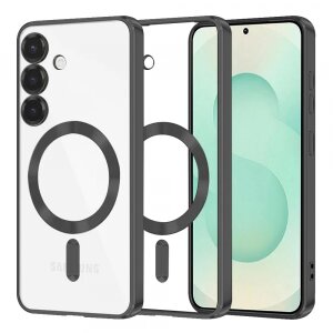 Husa MagSafe pentru Samsung Galaxy S25+ S936, Techsuit, Luxury Crystal, Neagra