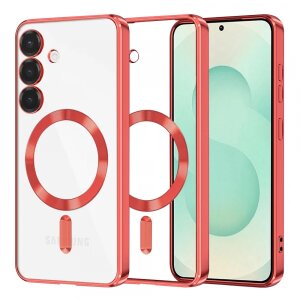 Husa MagSafe pentru Samsung Galaxy S25+ S936, Techsuit, Luxury Crystal, Rosie