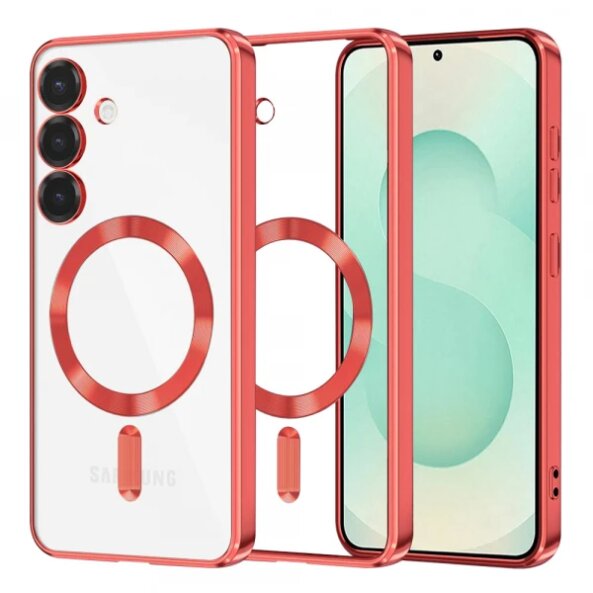 Husa MagSafe pentru Samsung Galaxy S25+ S936, Techsuit, Luxury Crystal, Rosie