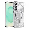 Husa MagSafe pentru Samsung Galaxy S25+ S936, Techsuit, Luxury Glitter, Argintie