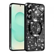 Husa MagSafe pentru Samsung Galaxy S25+ S936, Techsuit, Luxury Glitter, Neagra
