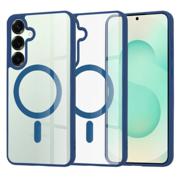 Husa MagSafe pentru Samsung Galaxy S25+ S936, Techsuit, Pro, Albastra