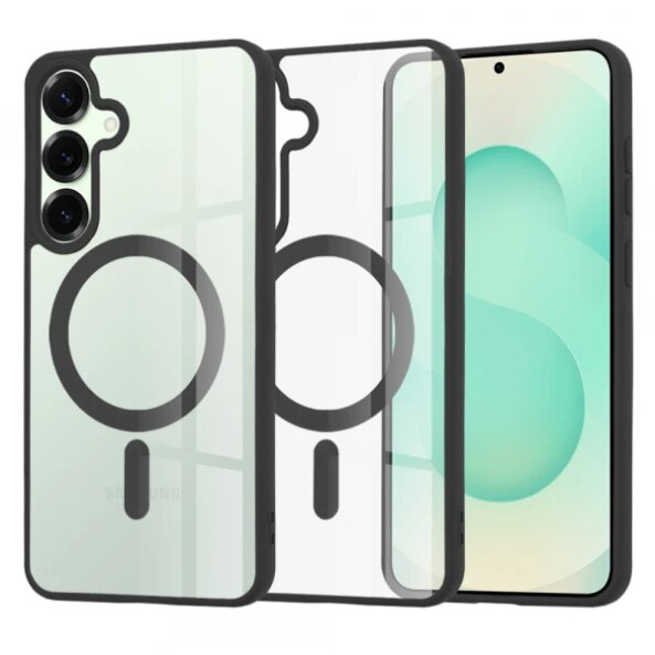 Husa MagSafe pentru Samsung Galaxy S25+ S936, Techsuit, Pro, Neagra