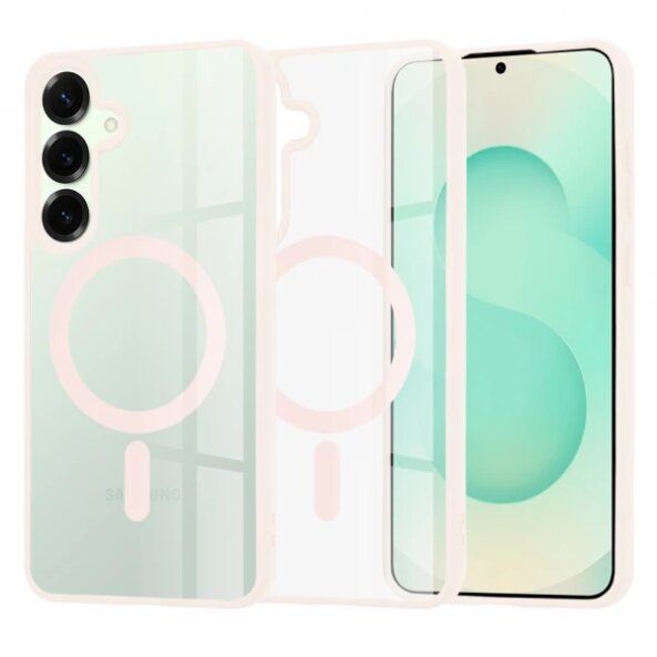 Husa MagSafe pentru Samsung Galaxy S25+ S936, Techsuit, Pro, Roz