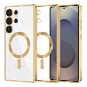 Husa MagSafe pentru Samsung Galaxy S25 Ultra S938, Techsuit, Luxury Crystal, Aurie