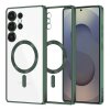 Husa MagSafe pentru Samsung Galaxy S25 Ultra S938, Techsuit, Luxury Crystal, Verde Inchis