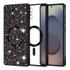 Husa MagSafe pentru Samsung Galaxy S25 Ultra S938, Techsuit, Luxury Glitter, Neagra