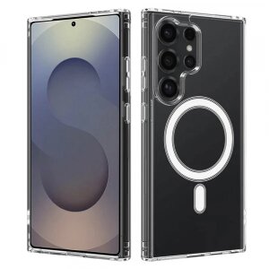 Husa MagSafe pentru Samsung Galaxy S25 Ultra S938, Techsuit, Pro, Transparenta