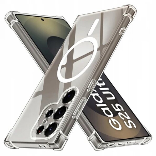 Husa MagSafe pentru Samsung Galaxy S25 Ultra S938, Techsuit, Shockproof, Transparenta