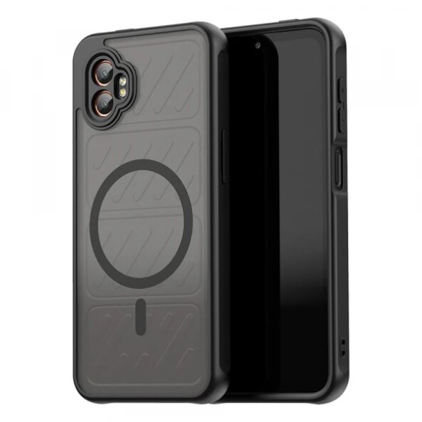 Husa MagSafe pentru Samsung Galaxy XCover7 Pro, Techsuit, HaloFrost II, Neagra