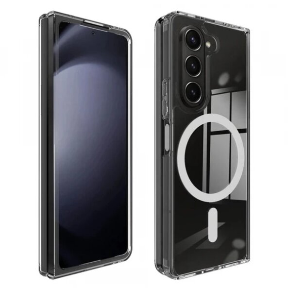 Husa MagSafe pentru Samsung Galaxy Z Fold6 F956, Techsuit, Pro, Transparenta