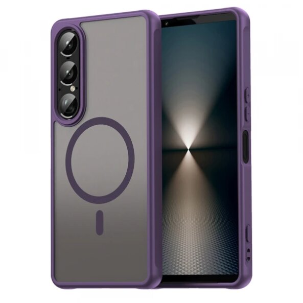 Husa MagSafe pentru Sony Xperia 1 VII, Techsuit, HaloFrost II, Mov