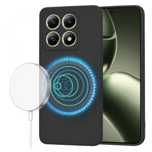 Husa MagSafe pentru Xiaomi 14T, Techsuit, SoftFlex, Neagra