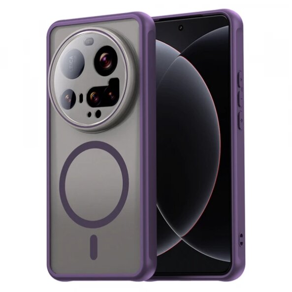 Husa MagSafe pentru Xiaomi 15 Ultra, Techsuit, HaloFrost II, Mov