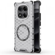 Husa MagSafe pentru Xiaomi Redmi Note 14 Pro 4G, Techsuit, HoneyComb Shield, Alba