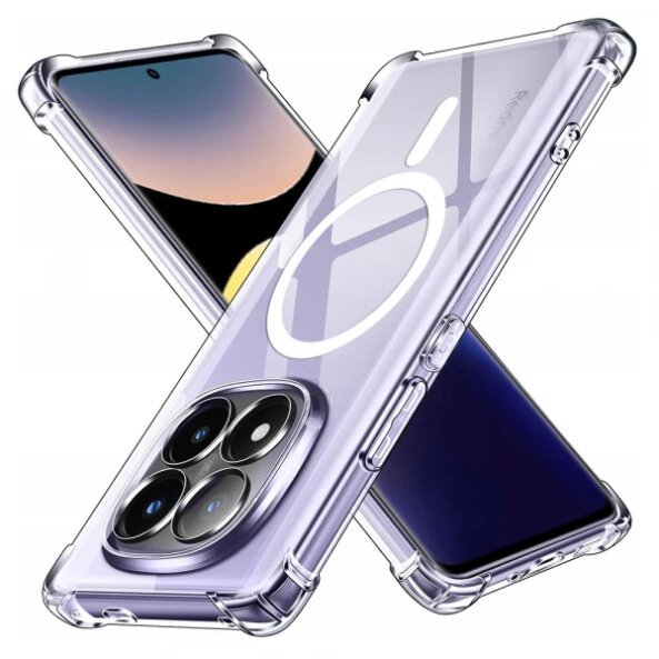 Husa MagSafe pentru Xiaomi Redmi Note 14 Pro+ 5G, Techsuit, Shockproof, Transparenta