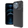 Husa pentru Apple iPhone 12 Pro Max, Techsuit, CarbonFiber, Neagra