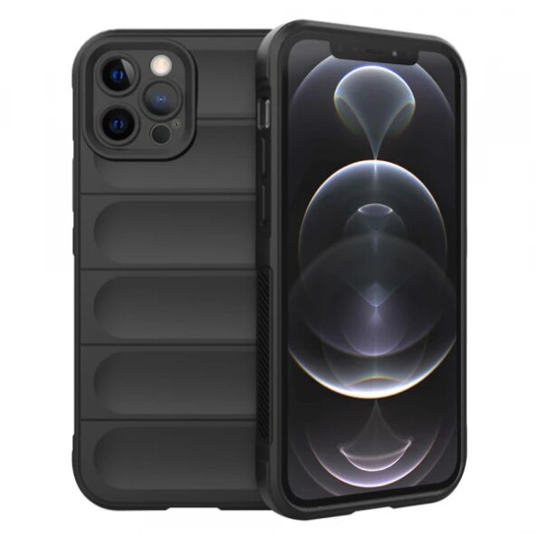 Husa pentru Apple iPhone 12 Pro, Techsuit, Magic Shield, Neagra