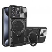 Husa pentru Apple iPhone 15 Pro Max, Techsuit, CamGuard Pro, Neagra