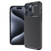Husa pentru Apple iPhone 15 Pro, Techsuit, CarbonFiber, Neagra