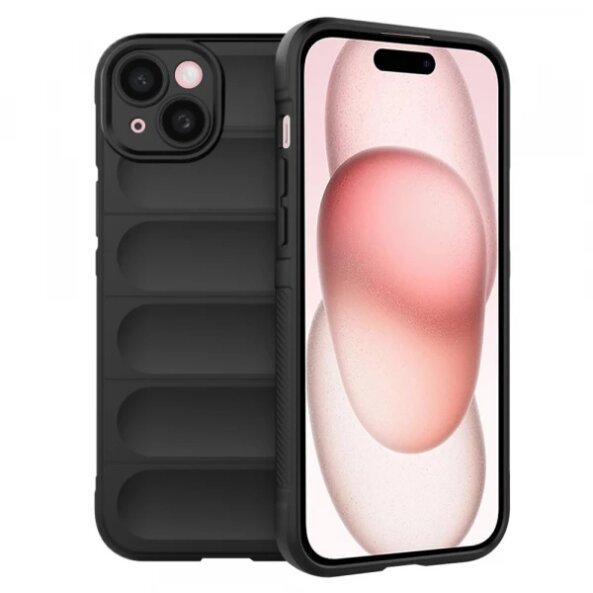 Husa pentru Apple iPhone 15, Techsuit, Magic Shield, Neagra