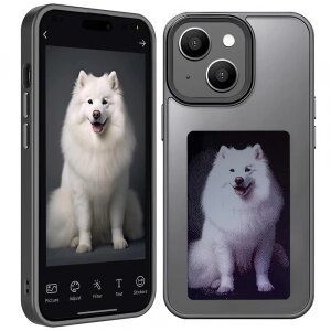 Husa pentru Apple iPhone 15, Techsuit, SmartScreen NFC, Neagra