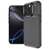 Husa pentru Apple iPhone 16 Pro Max, Techsuit, CarbonFiber, Neagra