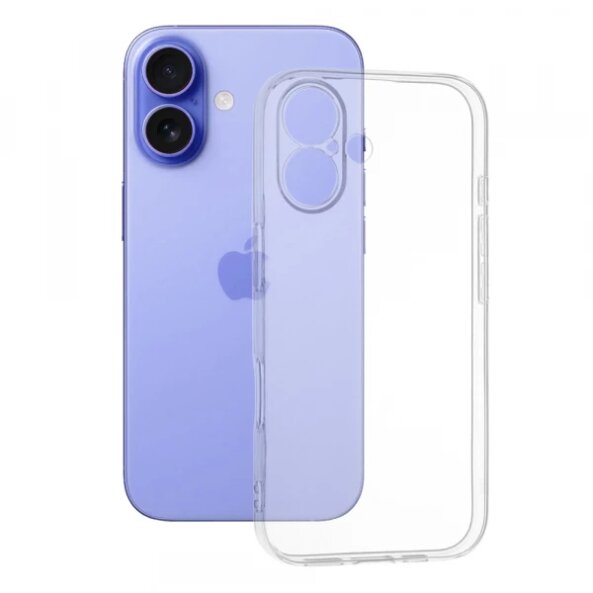 Husa pentru Apple iPhone 16, Techsuit, Clear, Transparenta