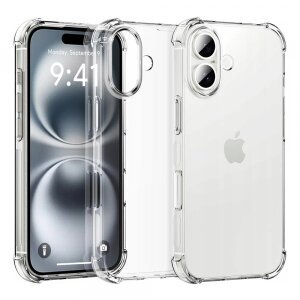 Husa pentru Apple iPhone 16, Techsuit, Shockproof Clear (Big Lens Hole), Transparenta