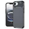 Husa pentru Apple iPhone 16e, Techsuit, CarbonFiber, Neagra
