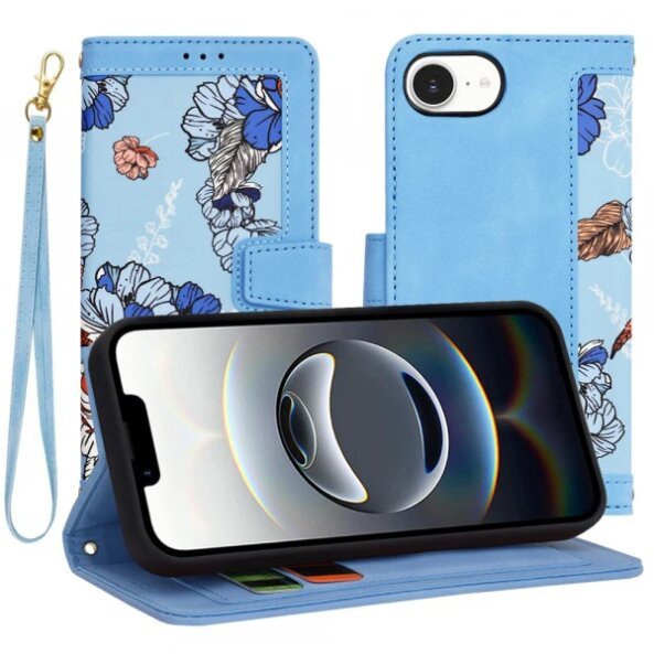 Husa pentru Apple iPhone 16e, Techsuit, FlipCraft, Bleu