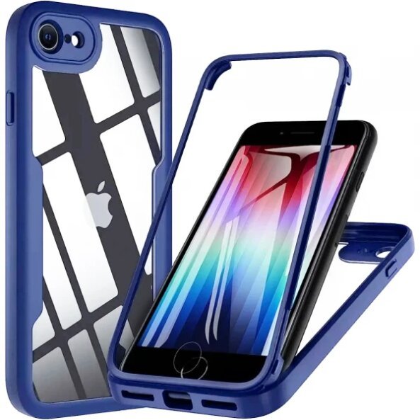 Husa pentru Apple iPhone SE (2022) / SE (2020) / 8 / 7, Techsuit, ColorVerse 360, Albastra