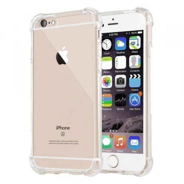 Husa pentru Apple iPhone SE (2022) / SE (2020) / 8 / 7, Techsuit, Shockproof Clear, Transparenta