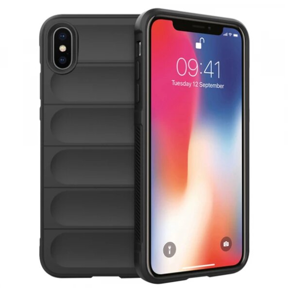 Husa pentru Apple iPhone XS / X, Techsuit, Magic Shield, Neagra