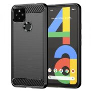 Husa pentru Google Pixel 4a 5G, Techsuit, Carbon, Neagra