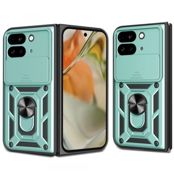 Husa pentru Google Pixel 9 Pro Fold, Techsuit, CamShield, Verde