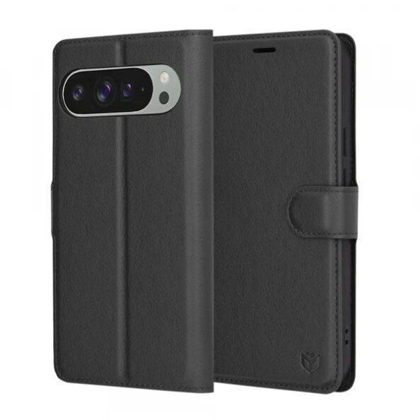Husa pentru Google Pixel 9 Pro XL, Techsuit, Leather Folio, Neagra