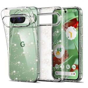 Husa pentru Google Pixel 9, Techsuit, SparkleSkin, Transparenta