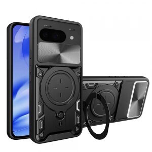 Husa pentru Google Pixel 9a, Techsuit, CamGuard Pro, Neagra