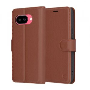 Husa pentru Google Pixel 9a, Techsuit, Leather Folio, Maro