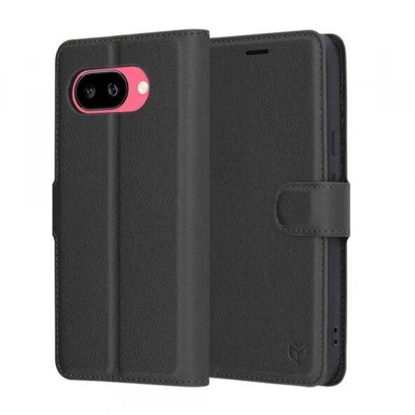 Husa pentru Google Pixel 9a, Techsuit, Leather Folio, Neagra