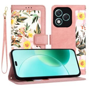 Husa pentru Honor 400 Lite, Techsuit, FlipCraft, Roz