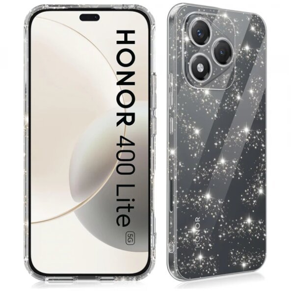 Husa pentru Honor 400 Lite, Techsuit, SparkleSkin, Transparenta