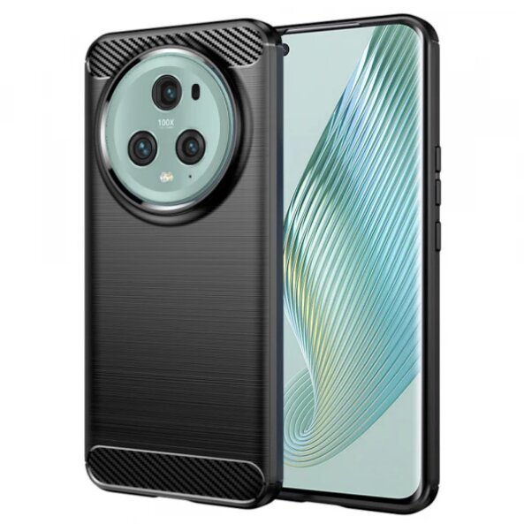 Husa pentru Honor Magic5 Pro, Techsuit, Carbon, Neagra