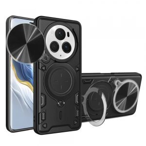 Husa pentru Honor Magic6 Pro, Techsuit, CamGuard Pro, Neagra