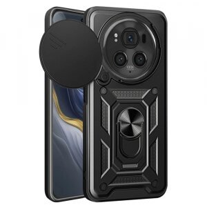 Husa pentru Honor Magic6 Pro, Techsuit, CamShield, Neagra