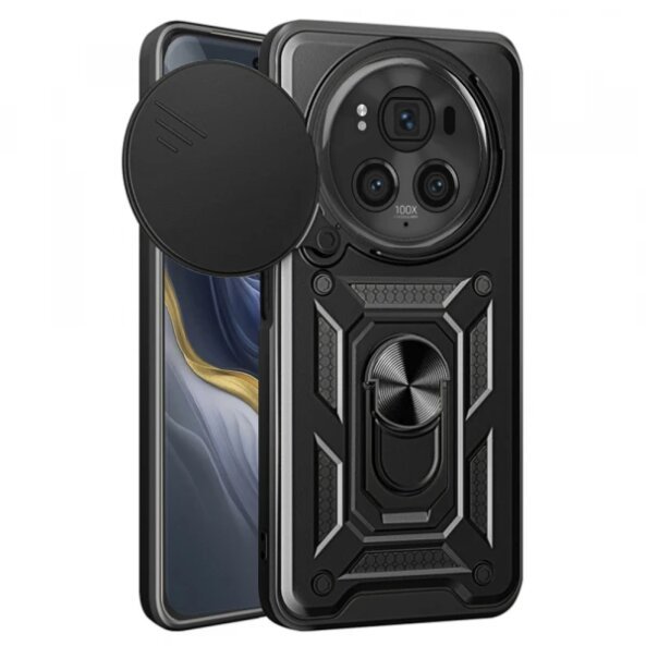 Husa pentru Honor Magic6 Pro, Techsuit, CamShield, Neagra