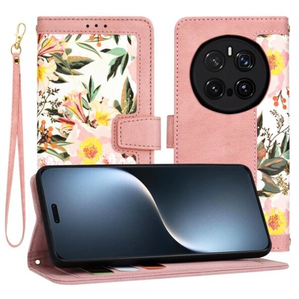 Husa pentru Honor Magic7 Pro, Techsuit, FlipCraft, Roz