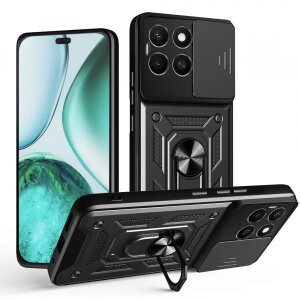 Husa pentru Honor X8c, Techsuit, CamShield, Neagra